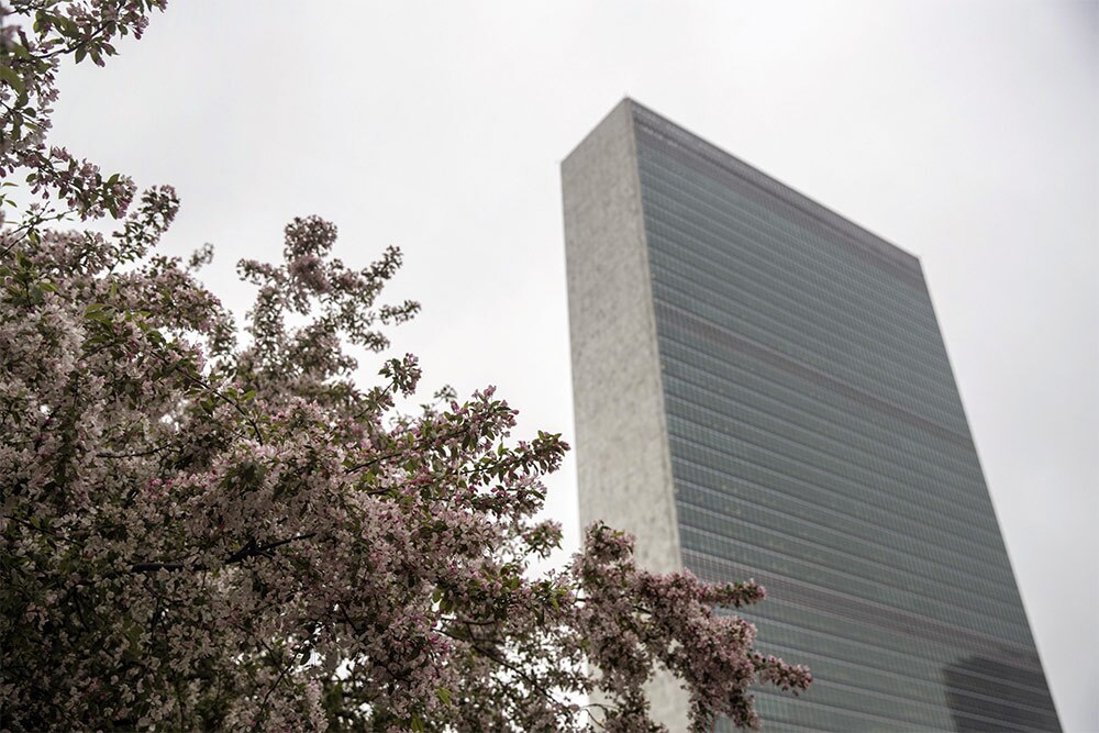 The Secretariat building, United Nations headquarters (Victor J. Blue/Bloomberg)