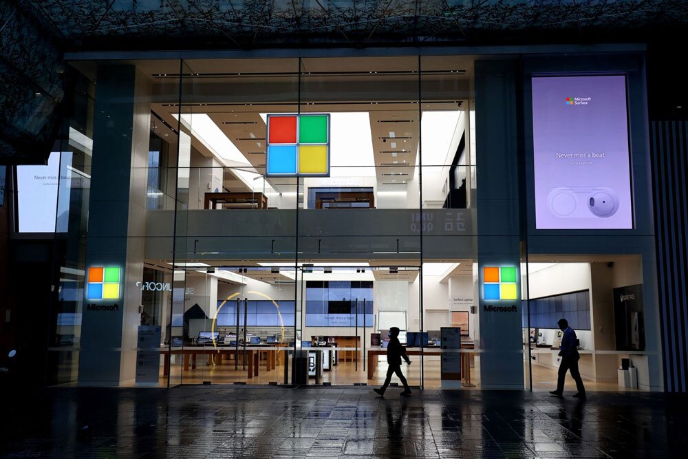 Microsoft was one of Skye Global's largest positions in the first quarter. (Brendon Thorne/Bloomberg)