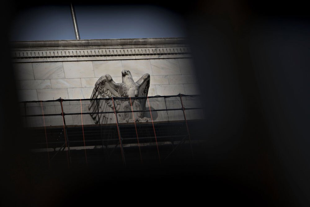 The Federal Reserve building in Washington, D.C. (Andrew Harrer/Bloomberg)