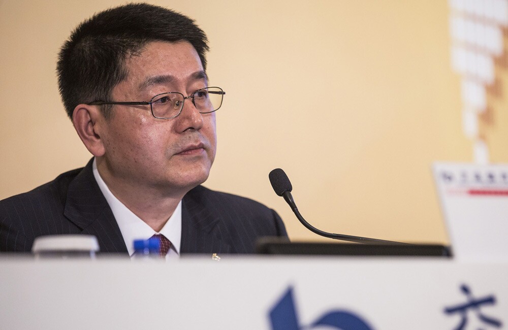 Peng Chun, Chairman & CEO of China Investment Corp. (Justin Chin/Bloomberg)